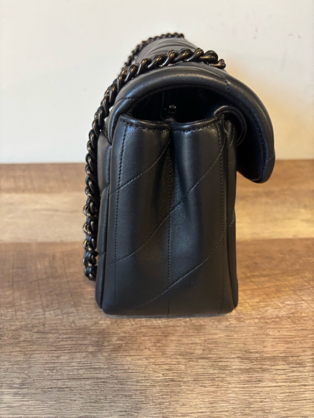 Coach Quilted Tabby 33 Black with Pewter hardware - Picture 4 of 11